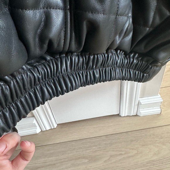 RD Style Charcoal Quilted Bomber Jacket - Picture 4 of 5